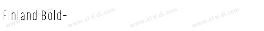 Finland Bold字体转换